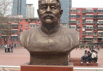 北京中领雕塑为您打造高端优质的鲁迅胸像铜雕