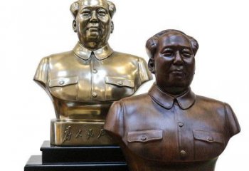 北京定制你的名人铜雕毛主席胸像