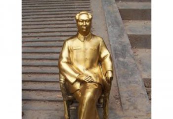 北京毛泽东伟人铜雕纪念像