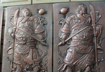 北京门神铜浮雕
