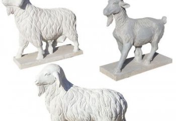 北京绵羊石雕公园动物雕塑-精致耐用的绵羊雕塑