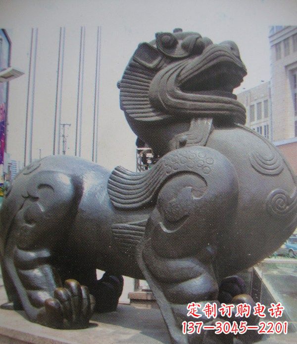 北京中领雕塑:精致貔貅古代神兽铜雕