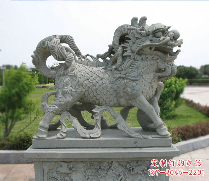 北京典雅经典,麒麟招财石雕把你的梦想变成现实
