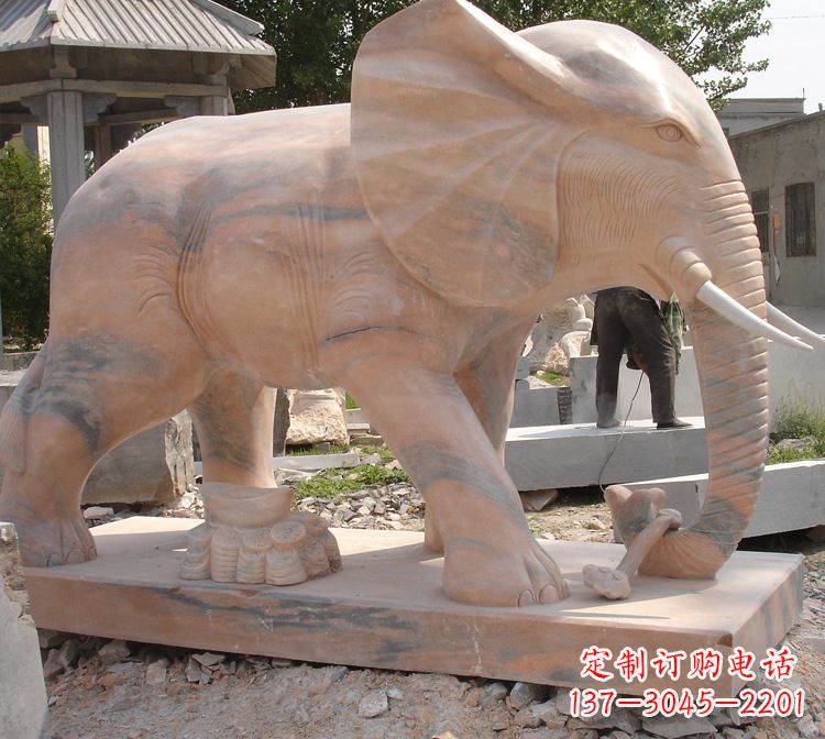 北京华贵雅致的大象雕塑