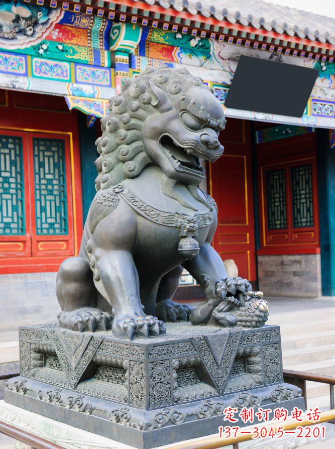 北京青铜狮子雕塑，精美北京狮雕塑