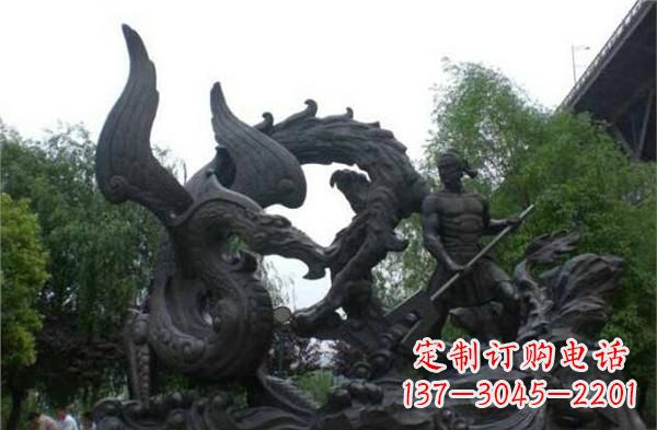 北京赛龙舟铜雕,青史留驰名!