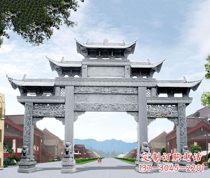北京高品质牌坊石雕,为您量身定制