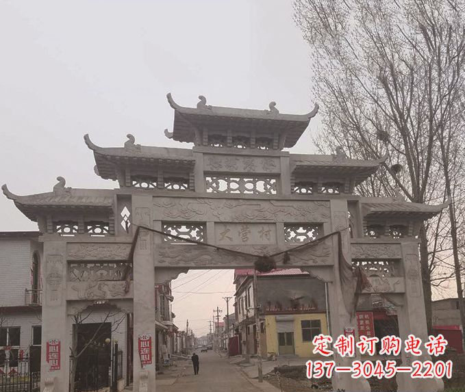 北京精美牌坊石雕,定制精美属于您的雕塑