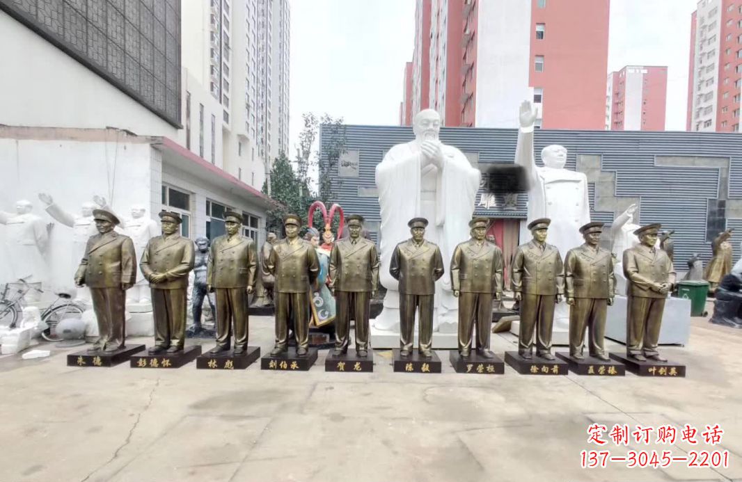 北京英勇战士铜雕，荣耀永载史册