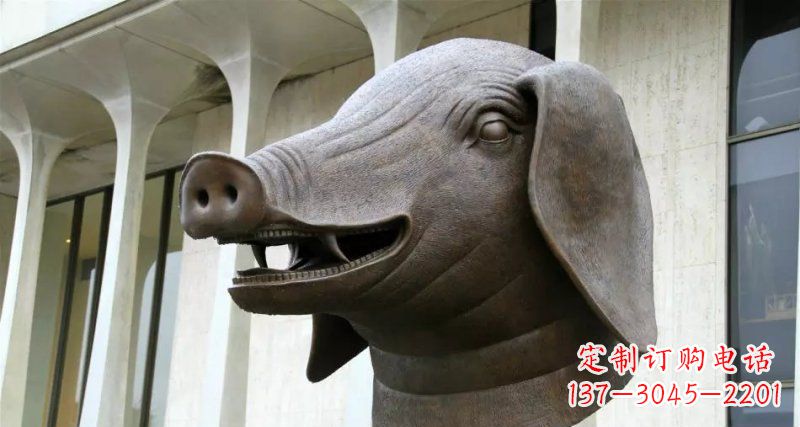 北京十二生肖兽首铜雕 (2)
