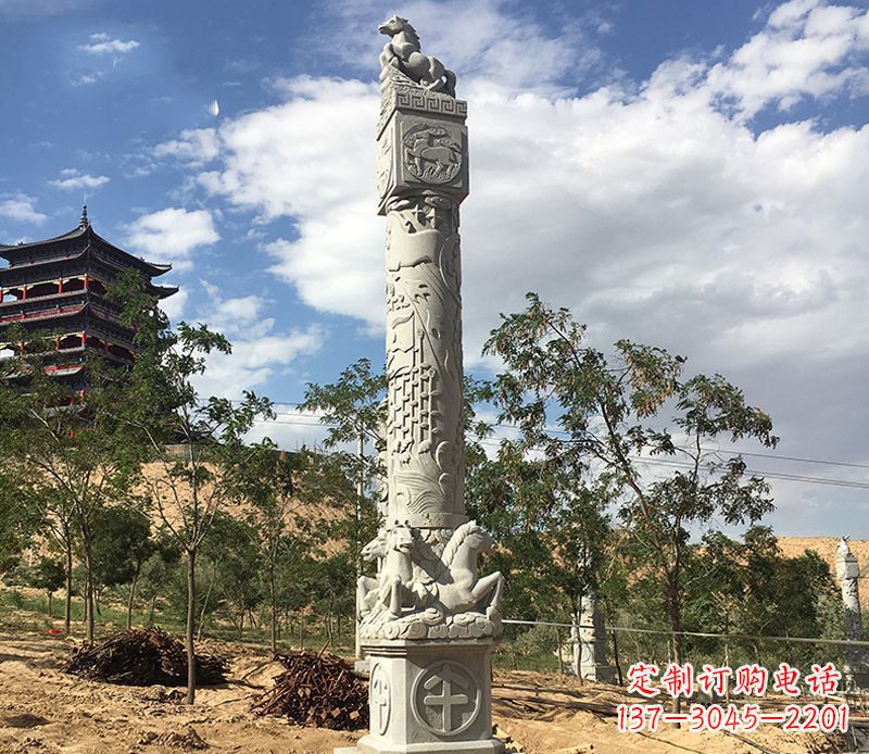 北京十二生肖午马柱石雕,深刻铭刻你的特殊瞬间