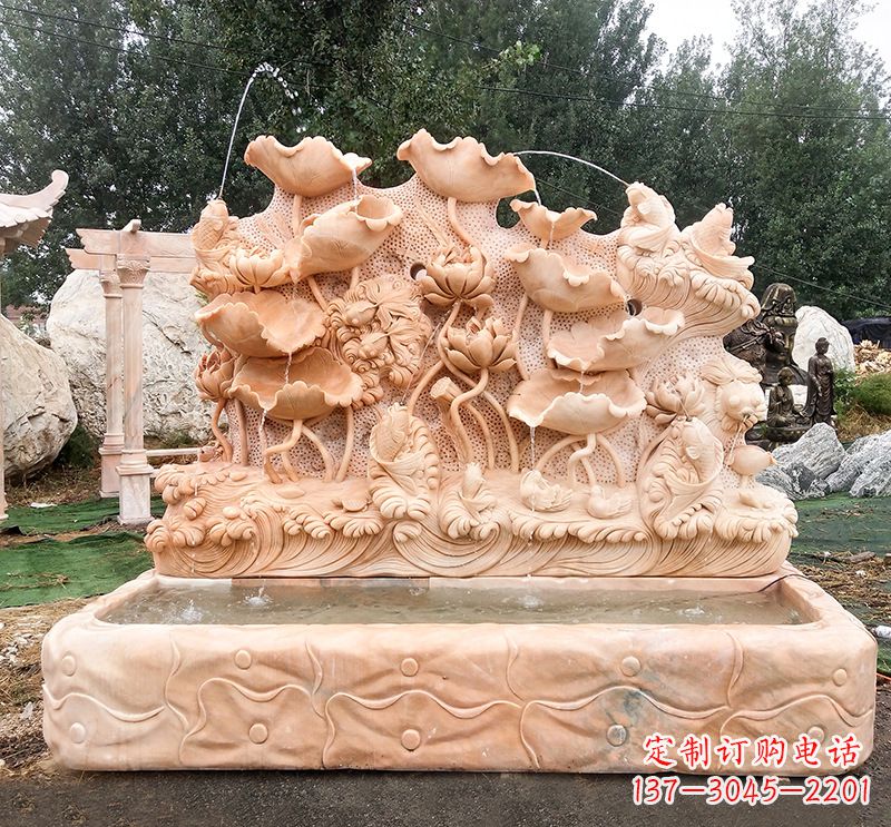北京汇聚自然艺术的石材喷泉雕塑