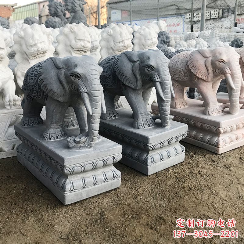 北京中领雕塑:精美大象雕塑