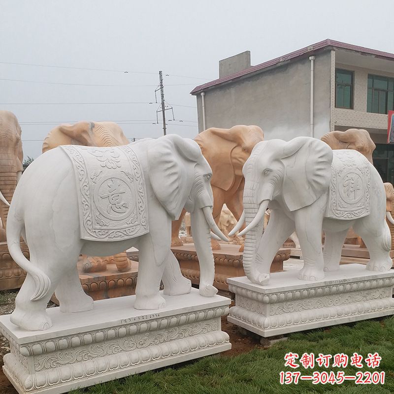 北京石雕大象镇宅