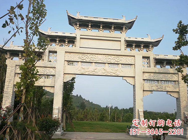 北京石雕的牌坊
