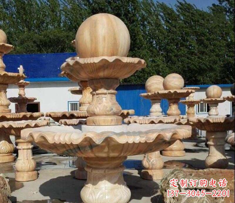 北京石雕风水球景观雕塑