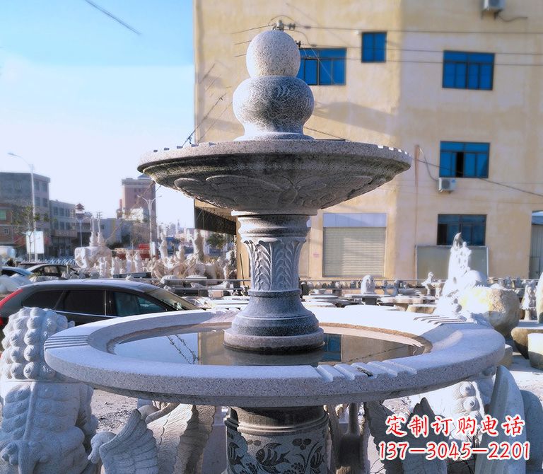 北京石雕虎头喷泉