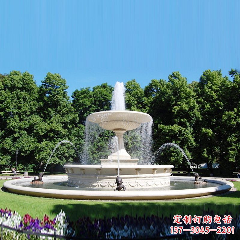 北京石雕莲花喷泉