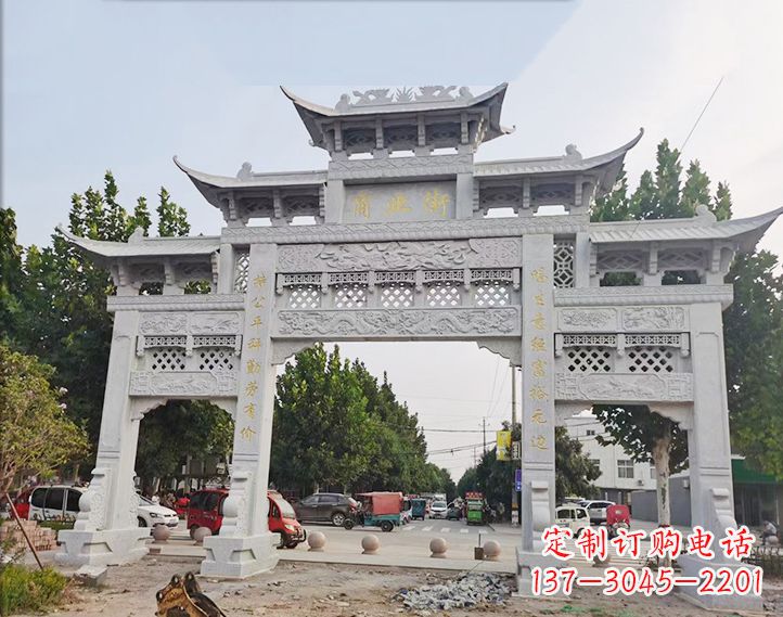 北京石雕牌坊-人物雕塑定制