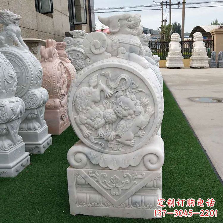 北京石雕牌坊抱鼓石,有艺术气息的雕塑定制