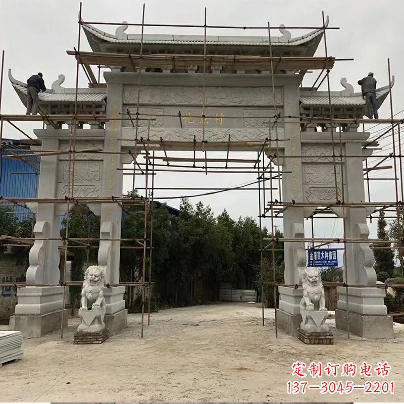 北京领雕为您定制优雅牌坊雕塑