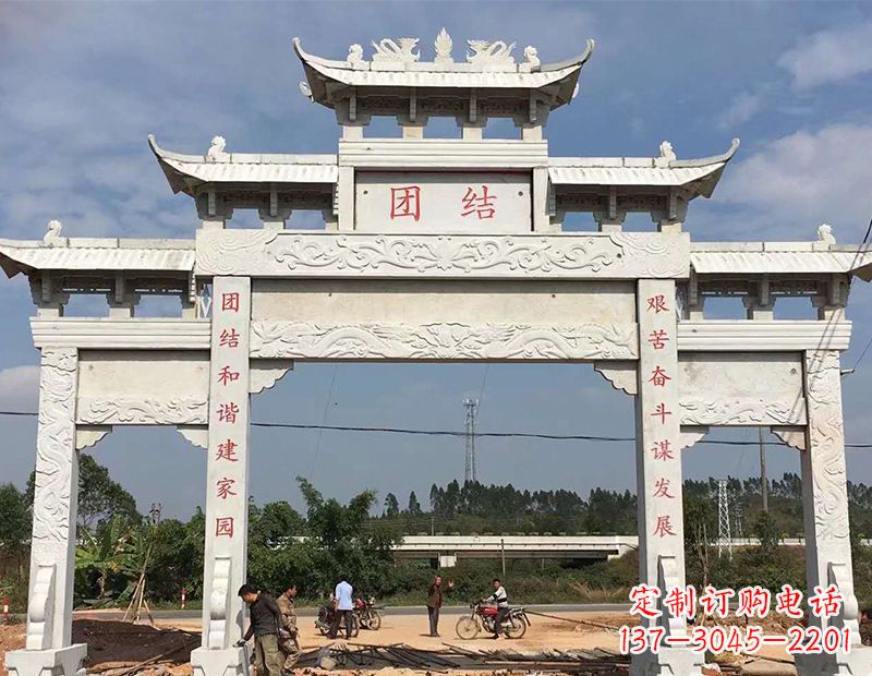 北京定制牌坊雕塑,展现精湛工艺