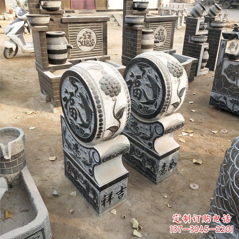 北京石雕青石门墩雕塑