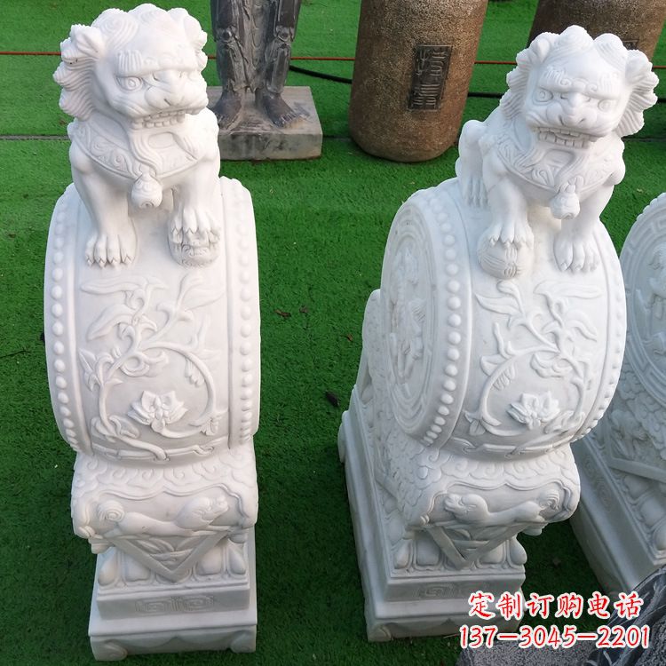 北京石雕青石貔貅门墩雕塑