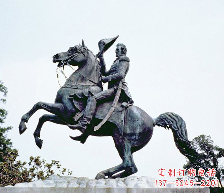 北京石雕西方骑马人物雕塑
