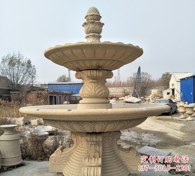 北京石雕小鱼喷泉