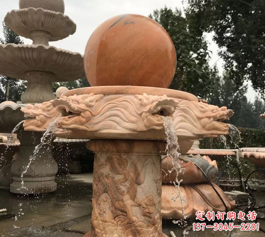 北京石雕自然流水喷泉