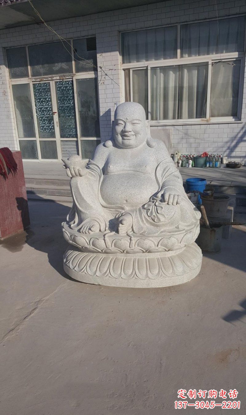 北京石雕坐式弥勒佛