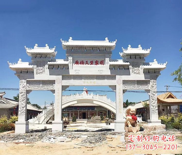 北京石牌坊的雕刻
