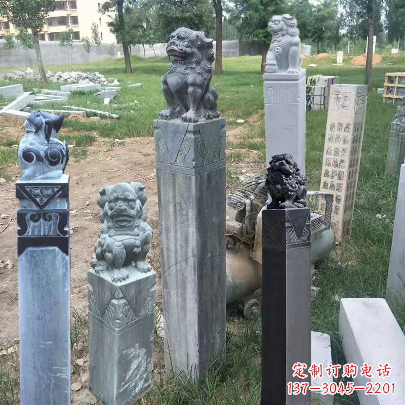 北京石狮子拴马柱