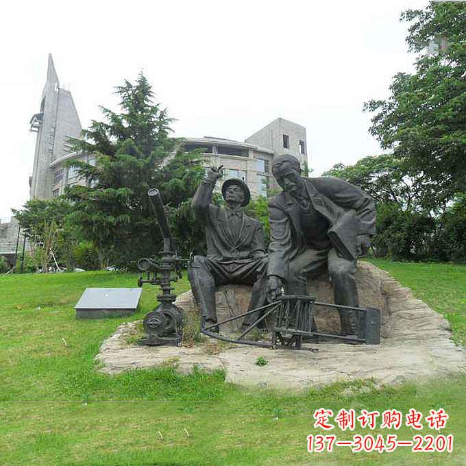 北京世界名人美国著名发明家莱特兄弟公园名人雕塑