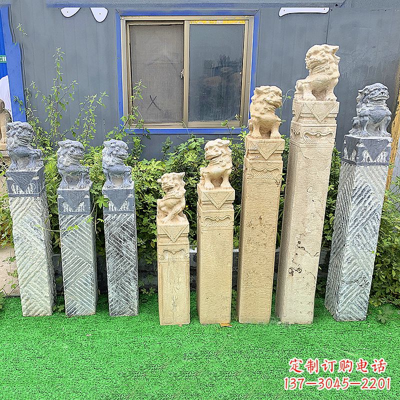 北京拴马桩狮子