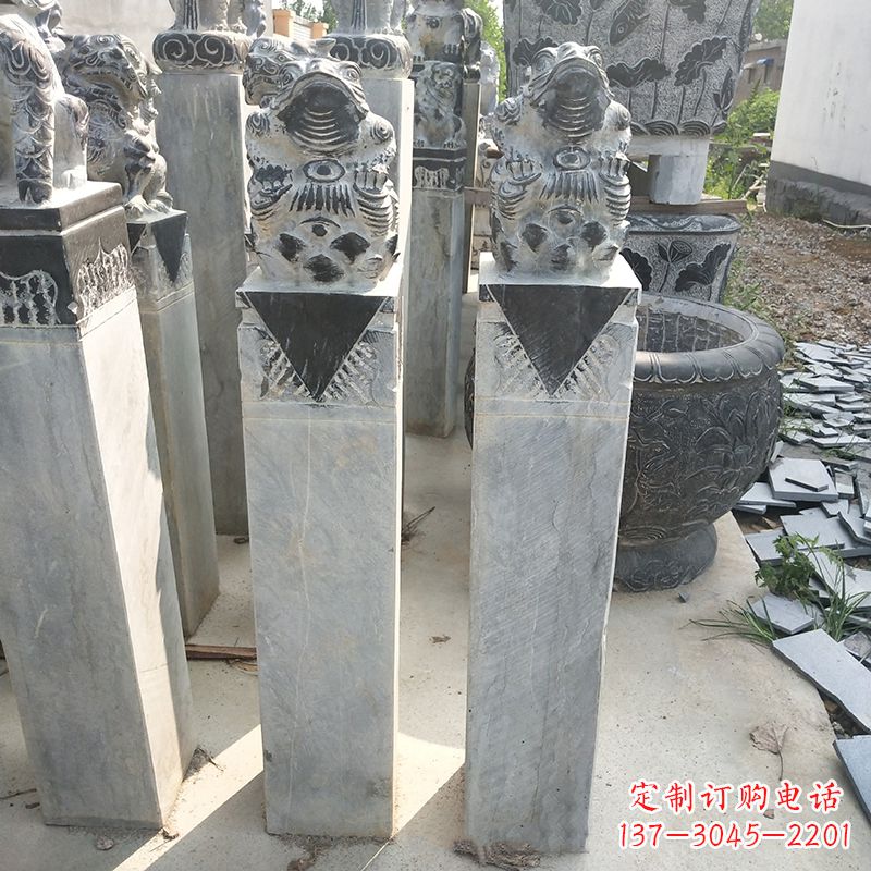 北京拴马桩石雕
