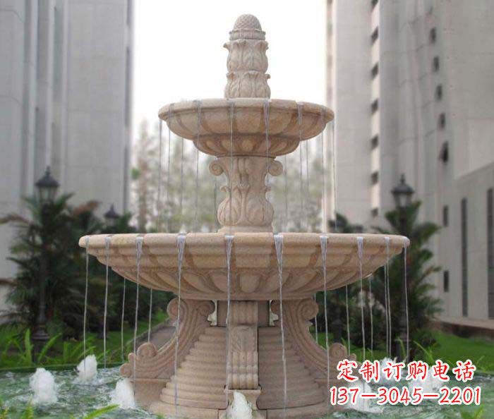 北京双层喷泉小区石雕