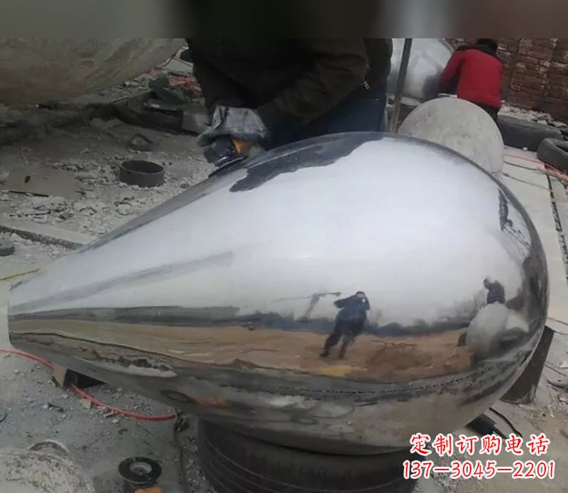 北京水滴不锈钢商场雕塑