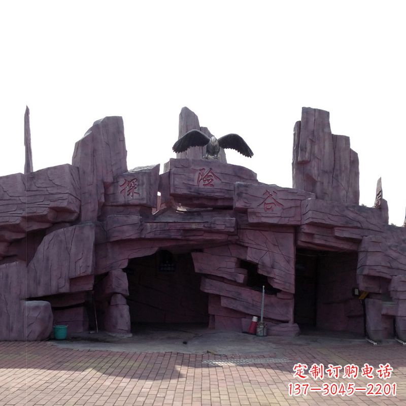 北京水泥塑石大门景观假山