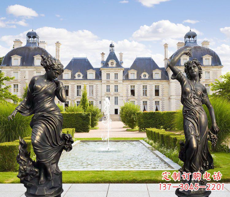 北京四季女神别墅景观铜雕塑