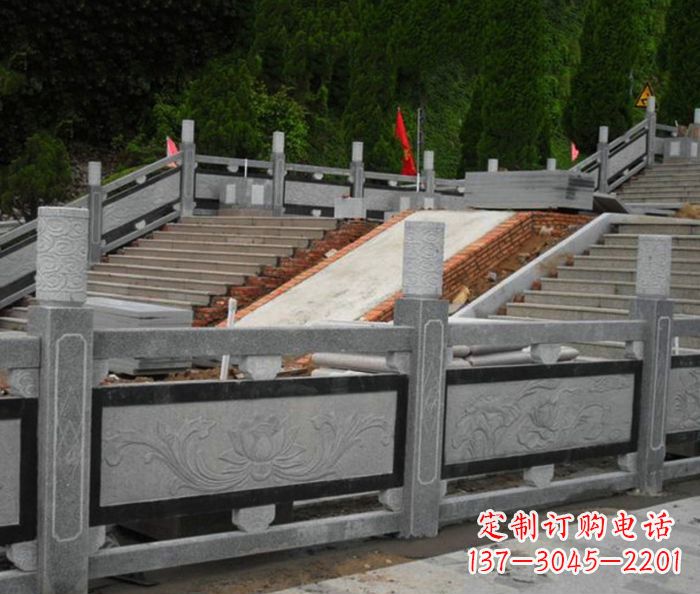 北京寺庙景观仿古石栏板 (2)