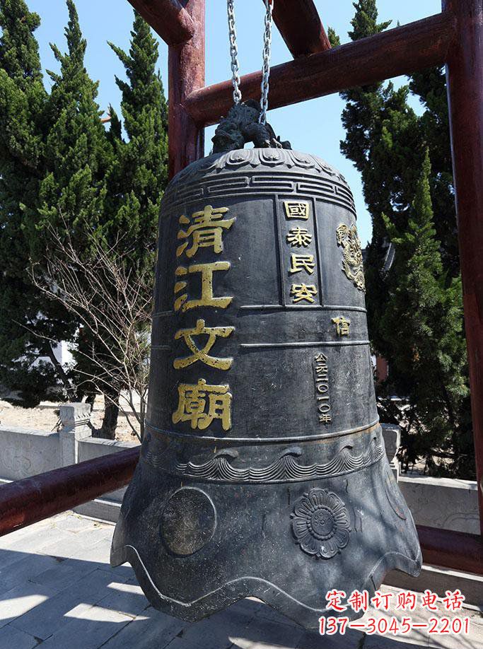 北京寺庙铜钟雕塑 (5)