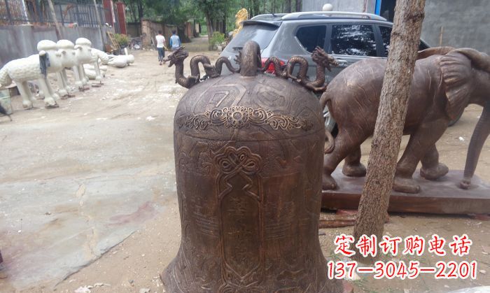 北京寺庙铸铜钟铜雕 (3)