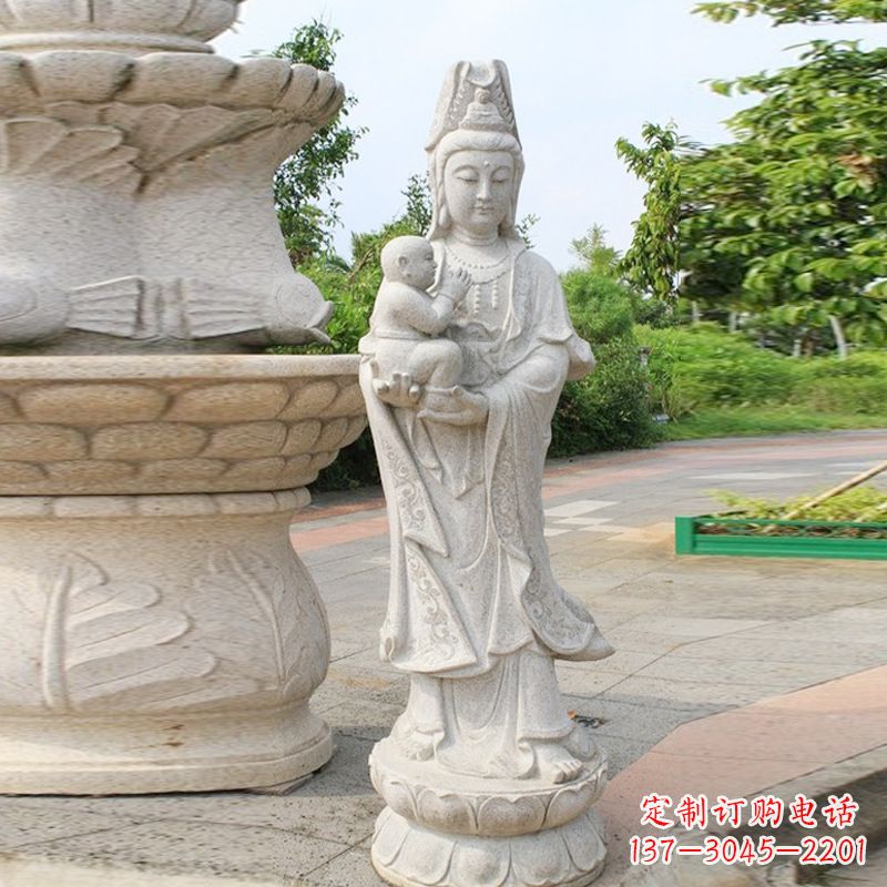 北京送子观音汉白玉石雕