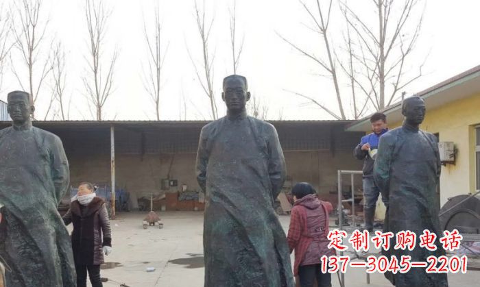 北京陶行知人物铜雕 (3)
