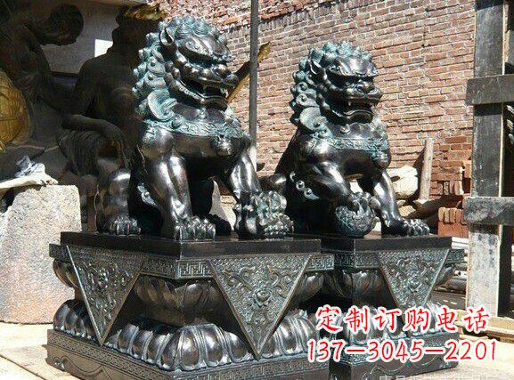 北京天安门狮子铜雕塑