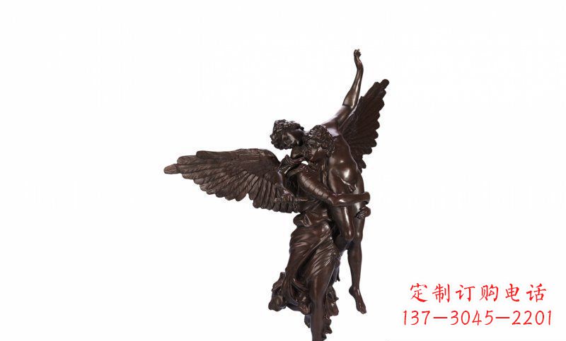 北京天使玻璃钢仿铜人物雕塑