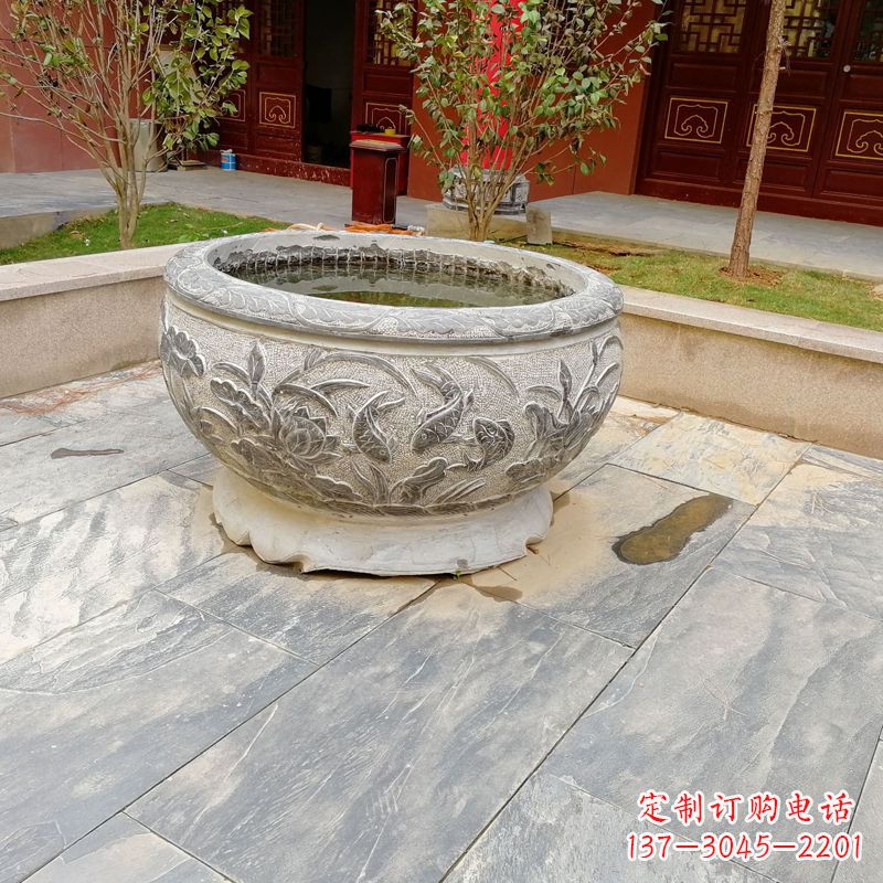 北京庭院水缸石雕