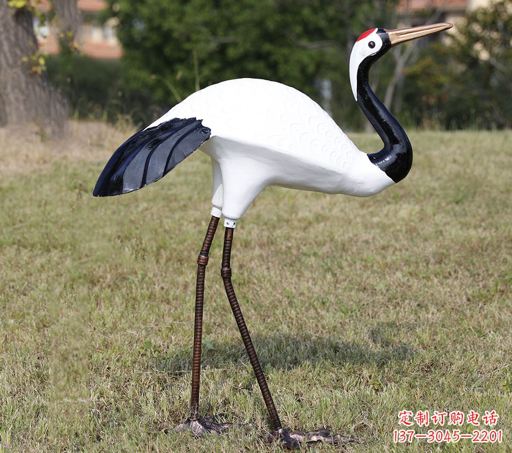 北京庭院仙鹤雕塑